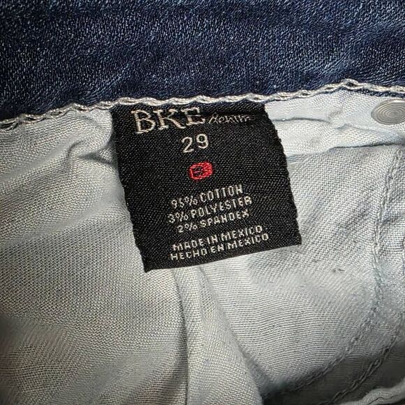 BKE Denim Dakota Crop Jeans Size 29 Medium Wash Cuffed - Picture 7 of 10